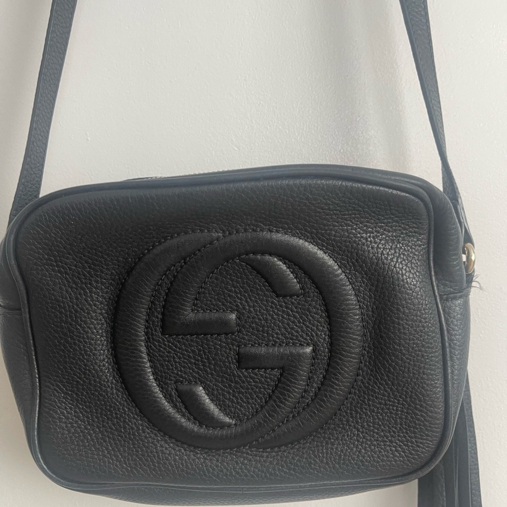 Gucci Black Leather Crossbody Bag